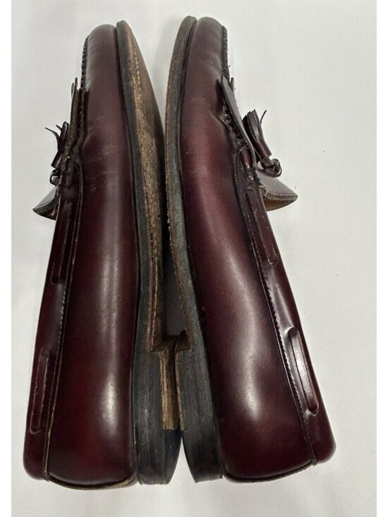 Bass & Co Weejuns 14 Classic BURGUNDY Layton Leather Kiltie Tassel Loafers Shoes main image 5